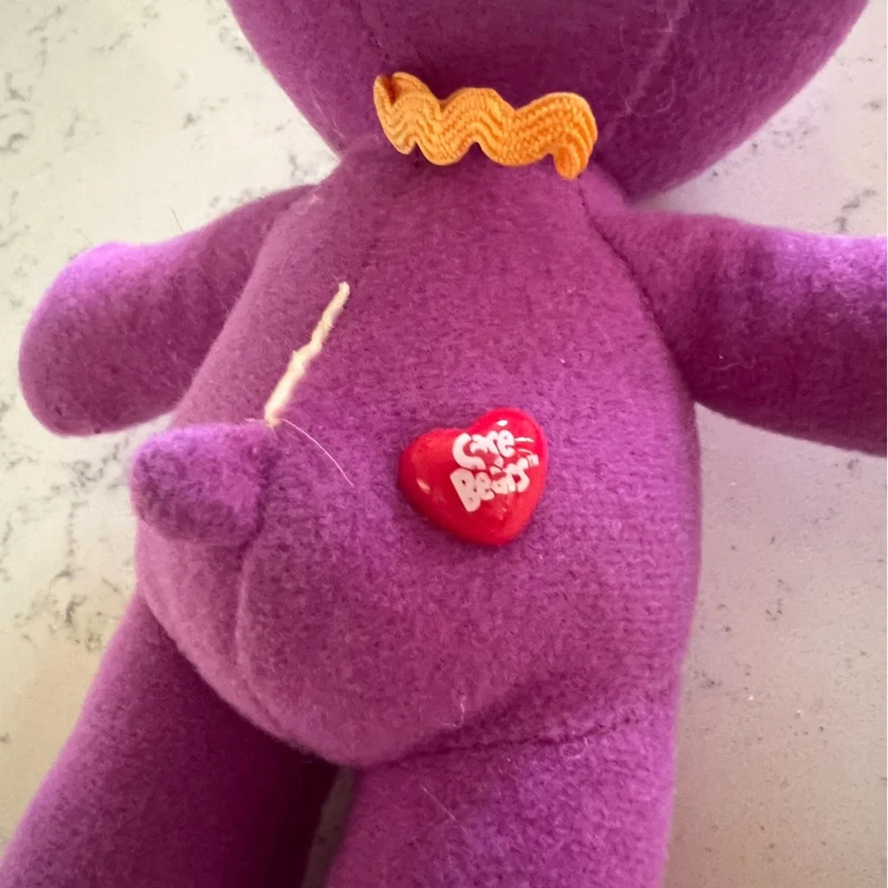 Care Bears Small Purple Plush Bear‎ Toy